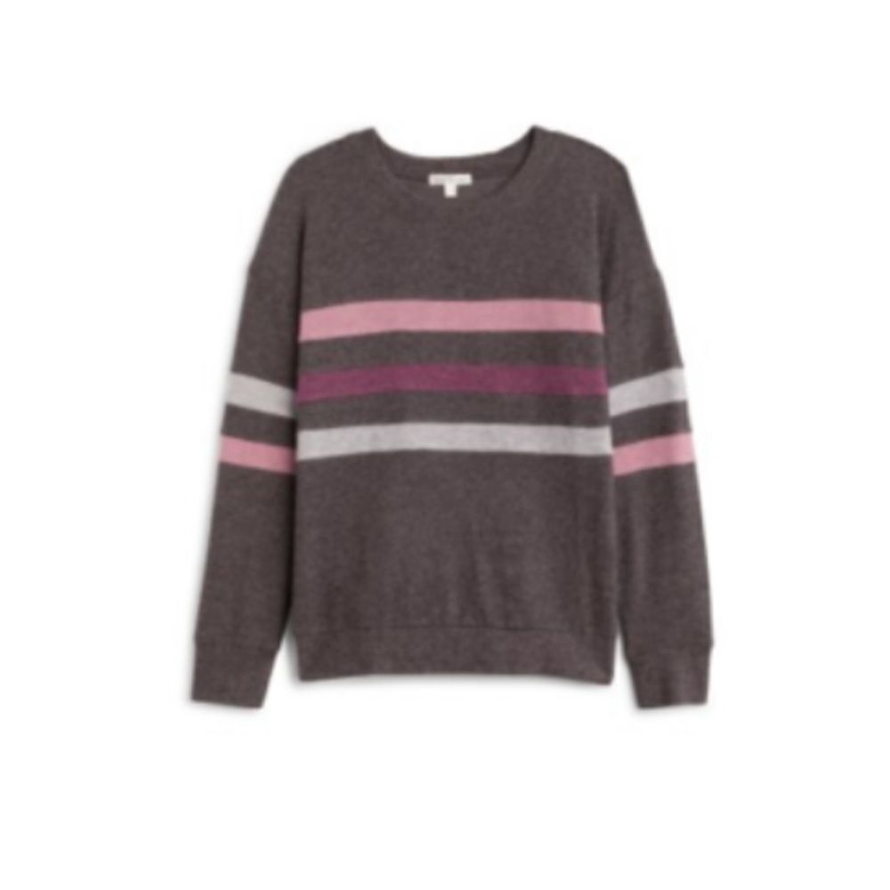 Nine Britton‎ dalia brushed knit top Burgandy size MP Stitch Fix Nwt